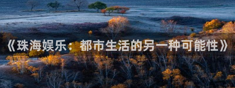 one游戏皇马官网：《珠海娱乐：都市生活的另一种可能性》